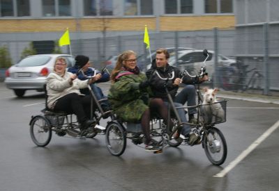 Parallelcykel til 4 personer